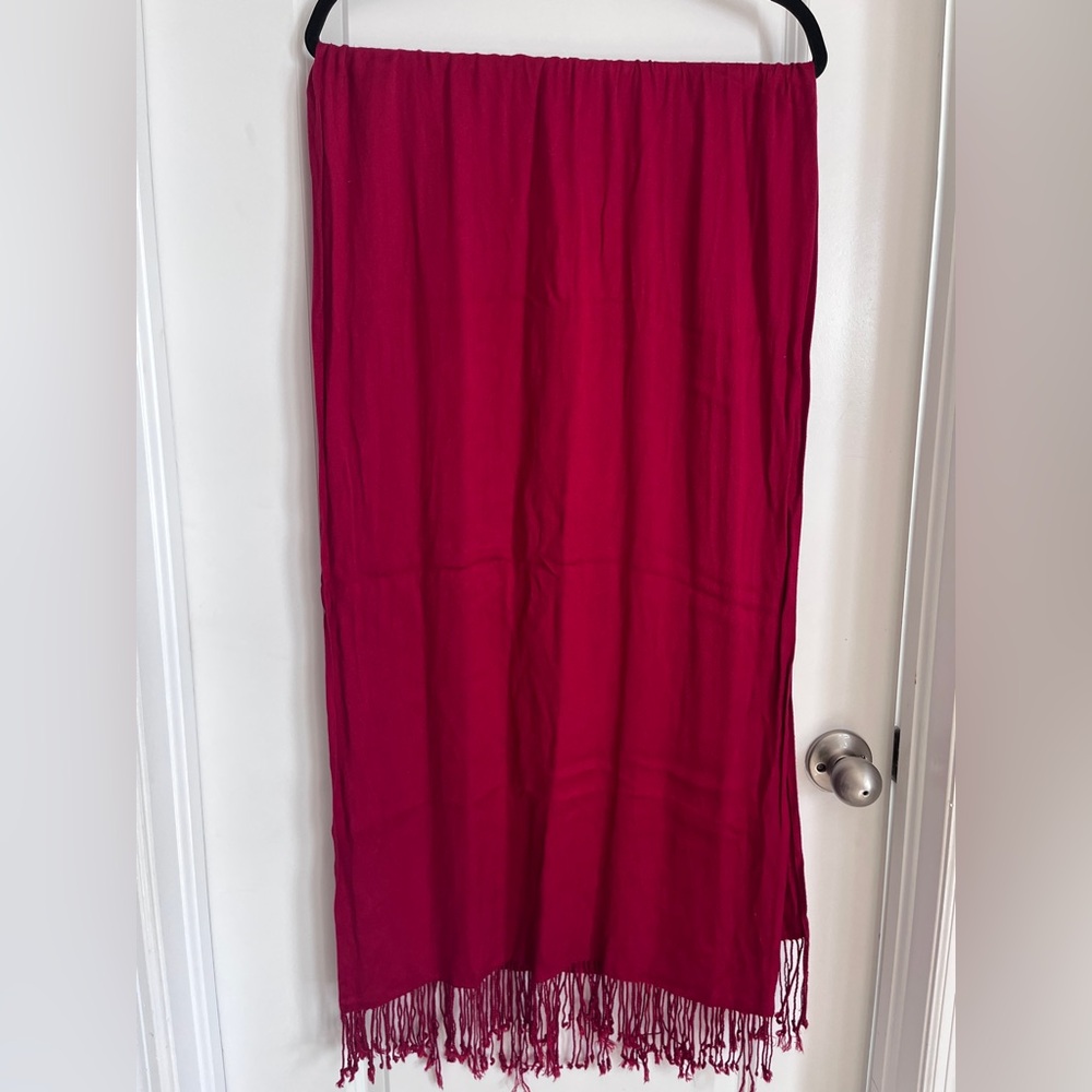 Jones New York Vibrant Red Pashmina Scarf